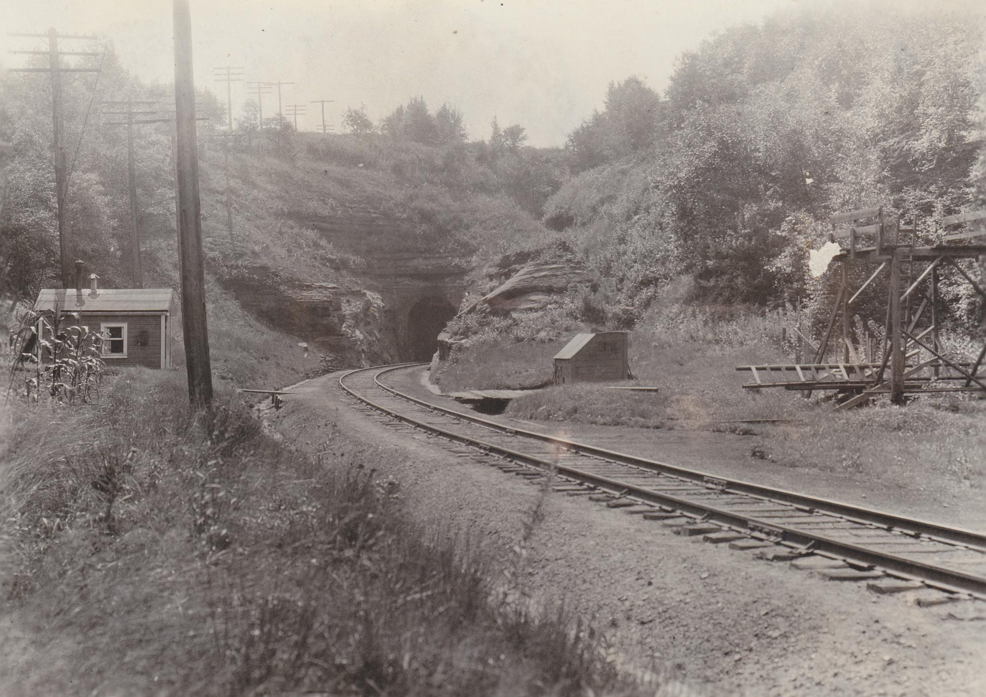 ‎North entrance of Hustler, WI railroad tunnel UWDC UWMadison
