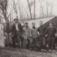Survey team at Carrie's Creek camp