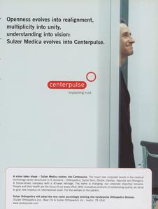 Centerpulse advertisement