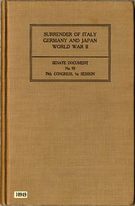 Surrender of Italy, Germany and Japan, World War II
