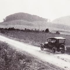 Road near a hillside