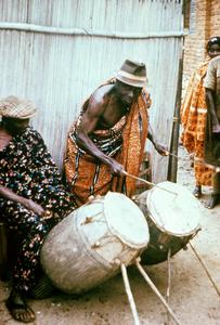 Atumpan Drummers with Talking Drums