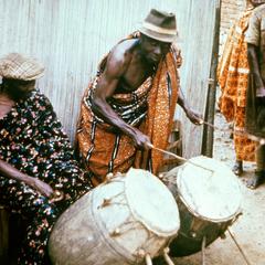 Atumpan Drummers with Talking Drums