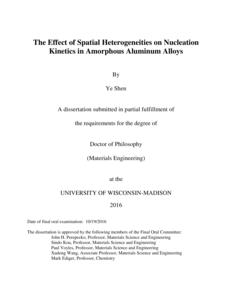 The Effect of Spatial Heterogeneities on Nucleation Kinetics in Amorphous Aluminum Alloys