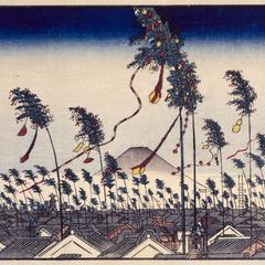 The Tanabata Festival in Edo, no. 3 from the series Thirty-six Views of Mt. Fuji