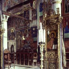 Zographou monastery large catholicon interior