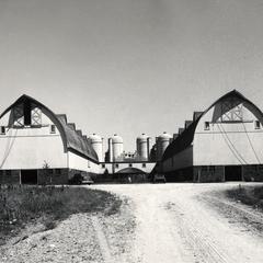 Twin barns at St. Nazianz