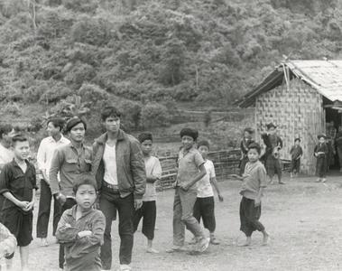 School in a Yao (Iu Mien) village in Houa Khong Province