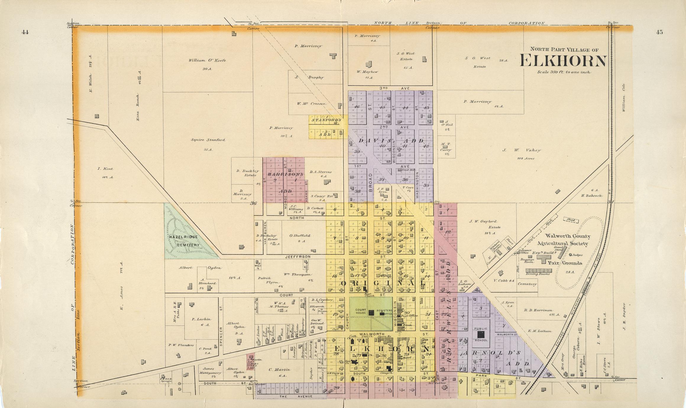 Plat book of Walworth County Wisconsin Full view UWDC UWMadison