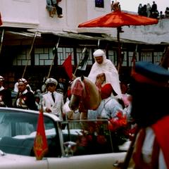 Muhammad V in Parade in Fez