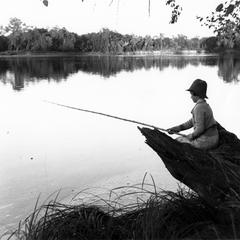 Estella Leopold fishing