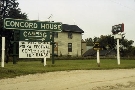 Wisconsin Polka Boosters Festival sign