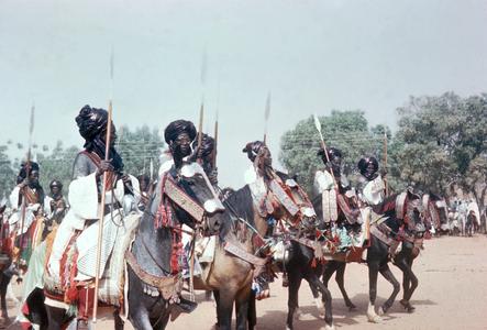 Emir's Guards in Procession in Big Sallah Celebration in Katsina