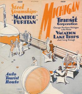 Michigan Transit Corporation vacation lake trips, 1930
