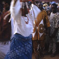 Women dancing at yam festival