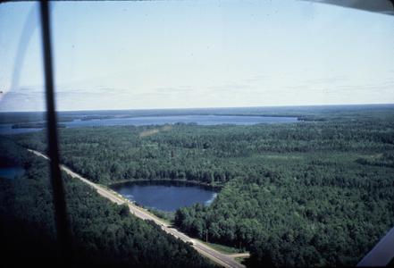 Aerial view of Lake Lorraine