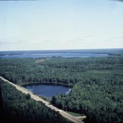 Aerial view of Lake Lorraine