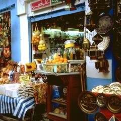 Market Stalls in Medina Commercial District, Tunis