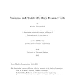 Conformal and Flexible MRI Radio Frequency Coils