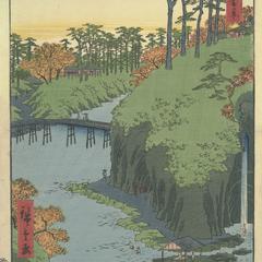 Taki River at Oji, no. 88 from the series One-hundred Views of Famous Places in Edo