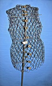 “My Double,” wire mesh dress form