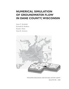 Numerical simulation of groundwater flow in Dane County, Wisconsin