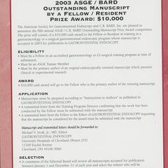 American Society of Gastrointestinal Endoscopy Bard Outstanding Manuscript advertisement