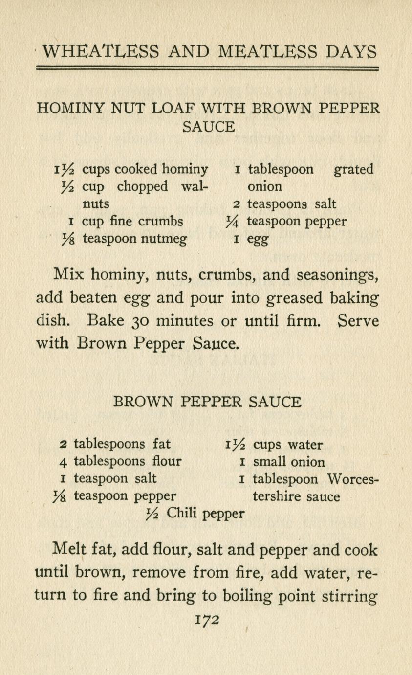 Wheatless and meatless days Full view UWDC UWMadison Libraries