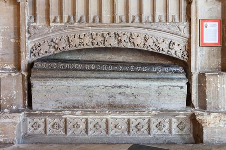 Tewkesbury Abbey interior tomb of Hugh Dispenser