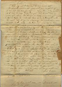 Original letter written by Levi Barnes