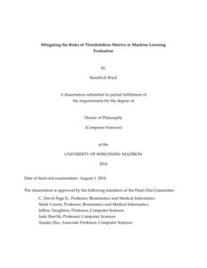 Mitigating the Risks of Thresholdless Metrics in Machine Learning Evaluation
