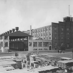 Railroad building at Hamilton Manufacturing Company