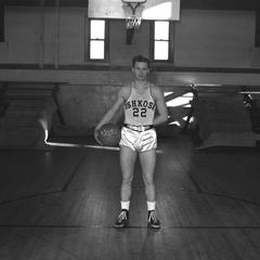 Basketball captain Arnold Leaman