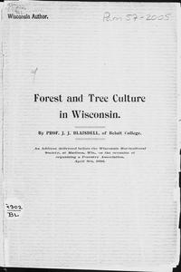 Forest and tree culture in Wisconsin