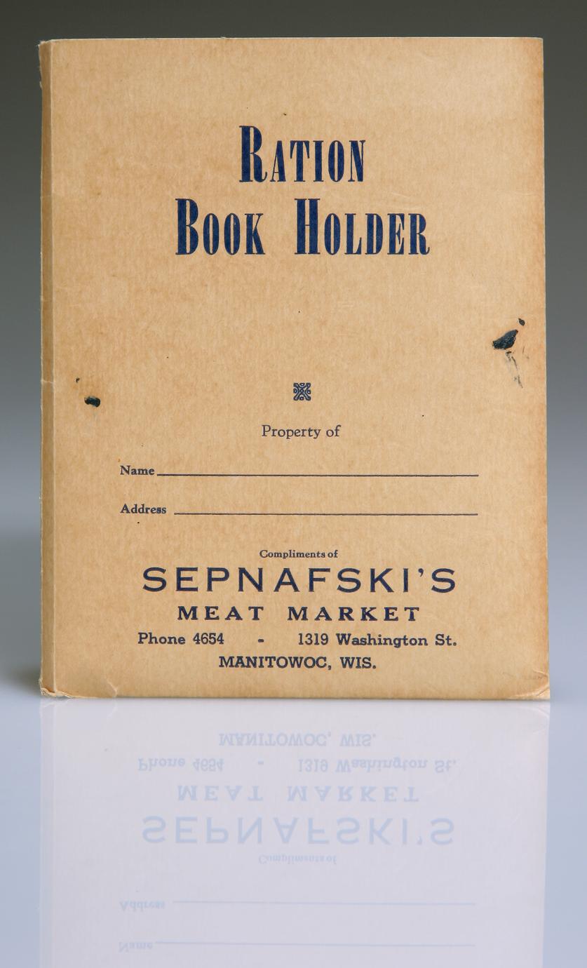 Ration book holder and contents (1 of 4)
