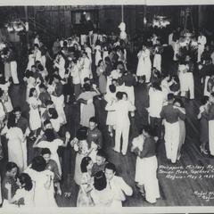 Cadets and women dancing at the Senior Mess, Philippine Military Academy
