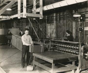 Workers at Menasha Wooden Ware Company