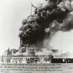 Bascom Hall burning