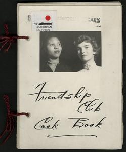 Friendship Club cook book