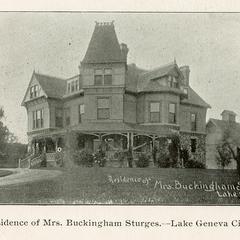 Residence of Mrs. Buckingham Sturges-Lake Geneva City