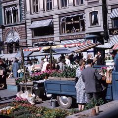 Downtown flower market