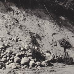 Gravel pit for logging railroad