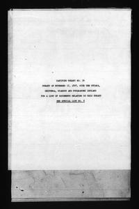 Ratified treaty no. 54, Treaty of November 17, 1807, with the Ottawa, Chippewa, Wyandot and Potawatomi Indians. For a list of documents relating to this treaty see special list no. 6