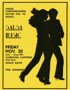 Poster for salsa music