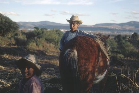Farm kids, northwest of Morelia
