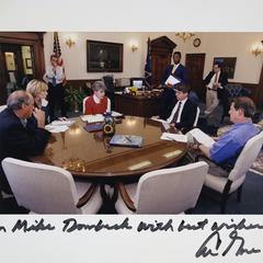 White House meeting photo with Vice President Al Gore