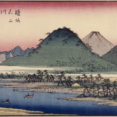 The Fuji River in Suruga Province, no. 18 from the series Thirty-six Views of Mt. Fuji