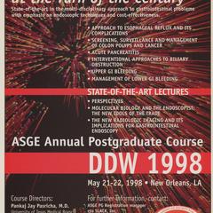 ASGE Annual Postgraduate Course advertisement