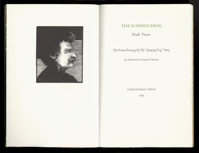 The jumping frog : the private printing of the "jumping frog" story