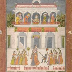 The Child Krishna Playing with His Mother